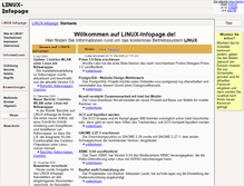 Tablet Screenshot of linux-infopage.de